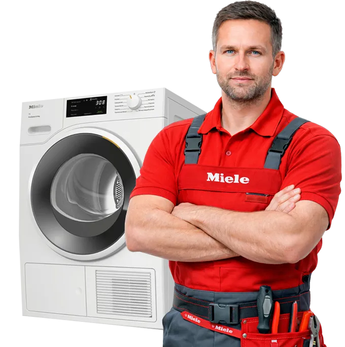 Мастер сервиса Miele и сушильная машина Miele